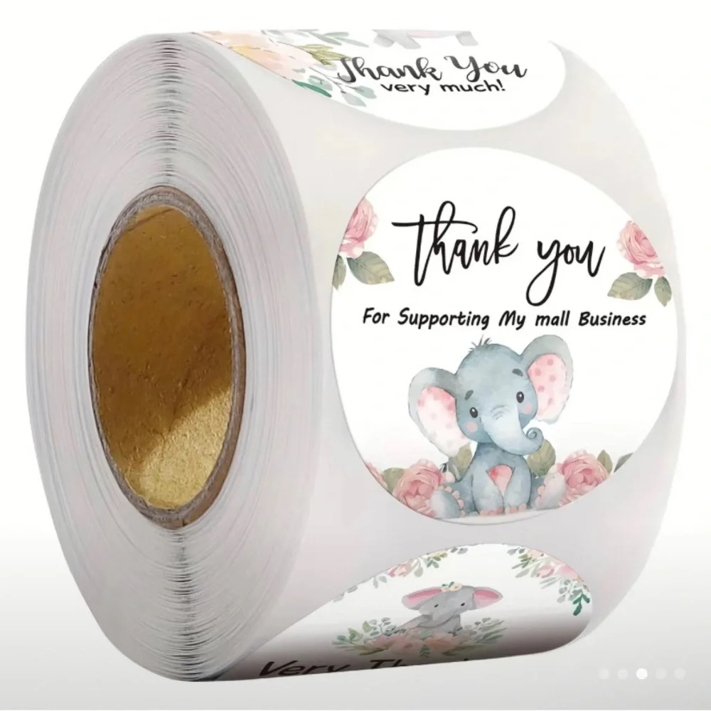 500pc/roll‎ sealing stickers